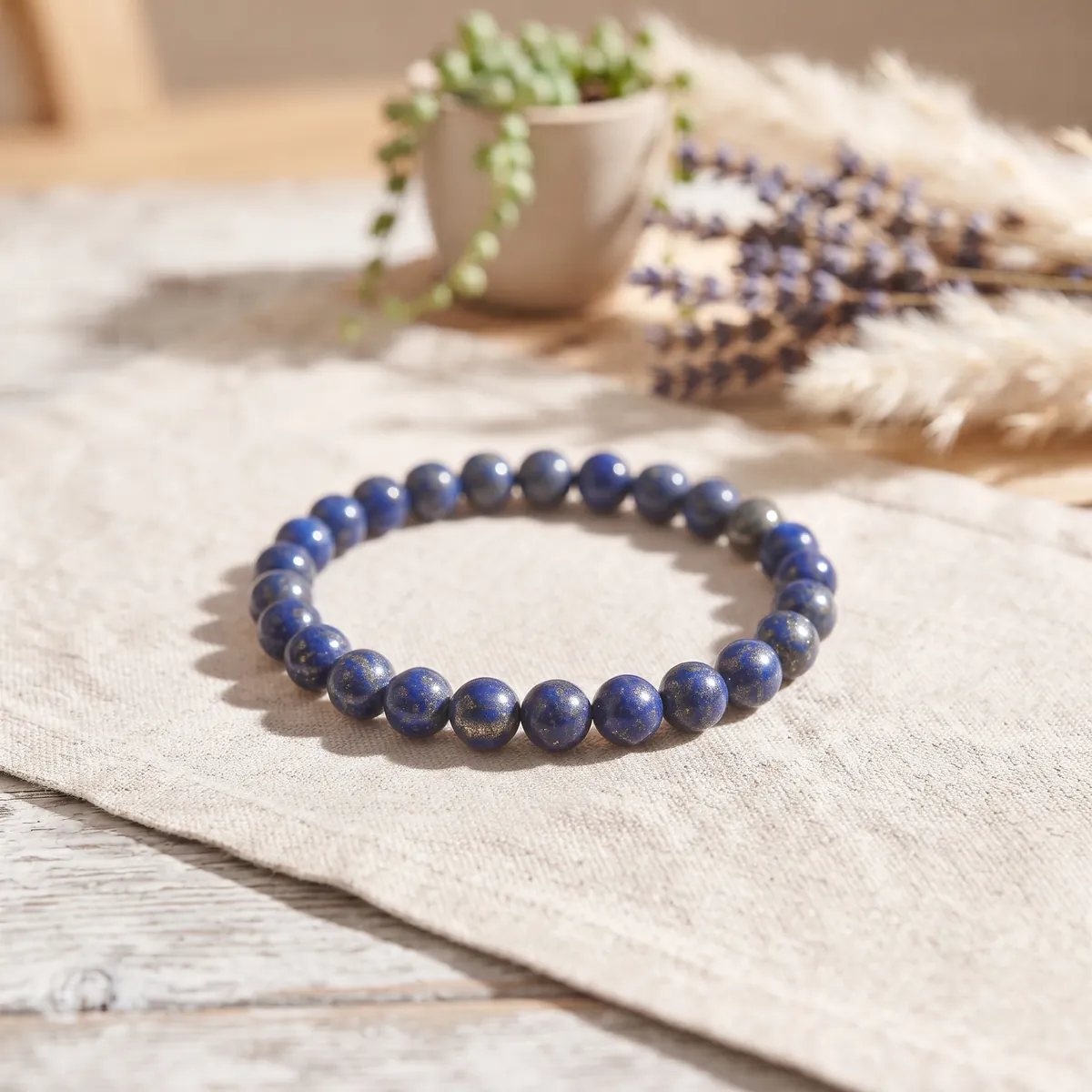 Náramok Lapis lazuli — Hviezdna obloha